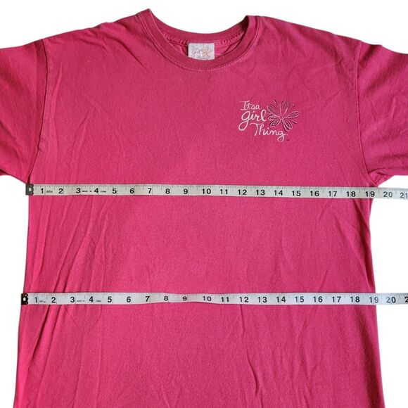 Itsa Girl Thing Pink Southern Girls Graphic T Shirt Sz M - Picture 10 of 12